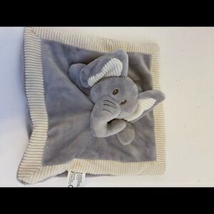 Kelly‎ toy elephant blankie lovey rattle 9”x9”
